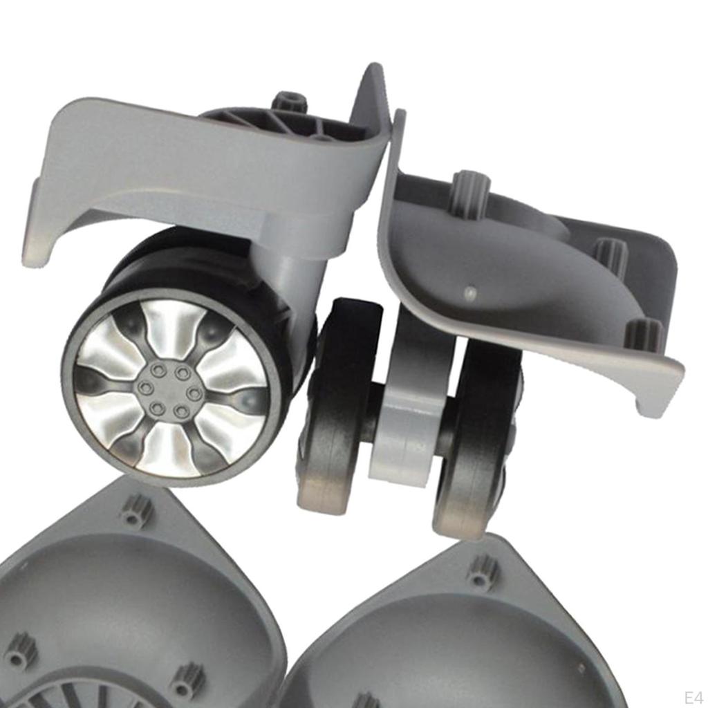 2 Pcs Trolley Case Luggage Wheel Universal Travel Accessories DIY Replacement Wheels
