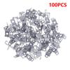 100 PCS Metal Sign Installation Fixing Spare Part Advertising Hardware 3D Channel Letter Hanging Ear Stainless Steel