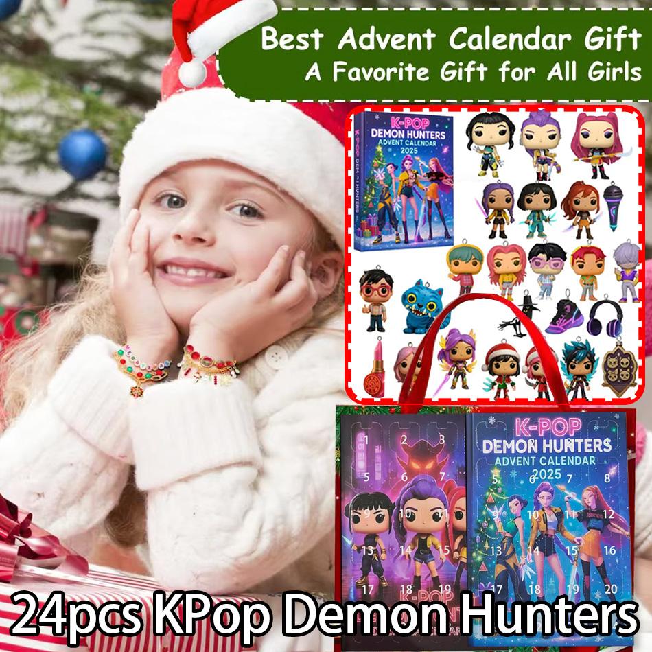 Nový Kpop Lovci démonů Adventní kalendář K Pop Lovci démonů Rumi Mira Zoey Tiger Vánoční odpočítávání Adventní kalendář Dárek 24 dní