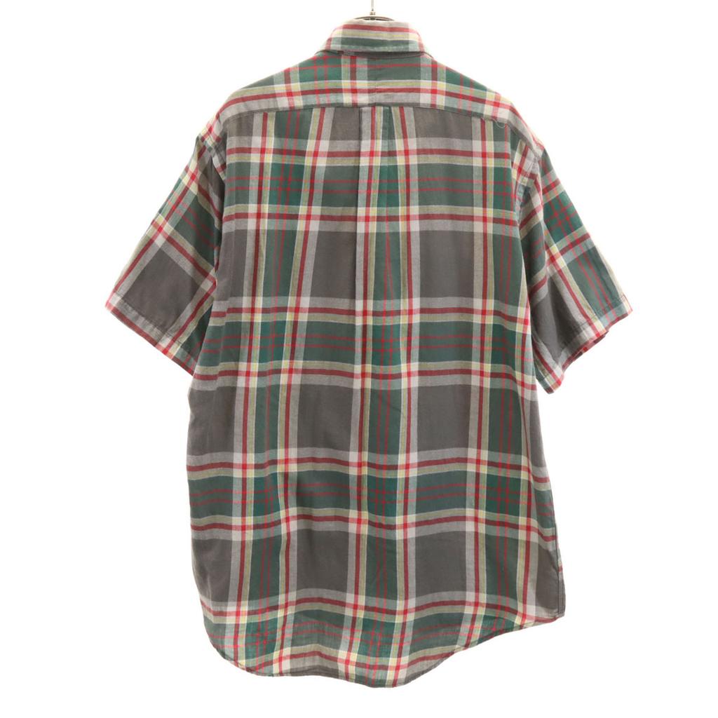 RALPH LAUREN Check Pattern Short sleeve Button down shirt S BLAIRE Men's Used