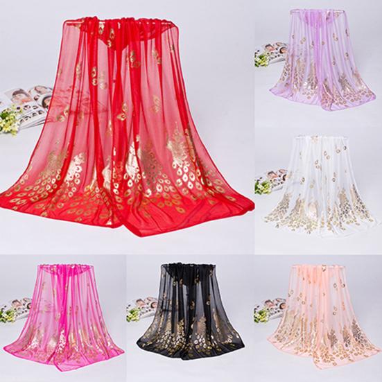 Chiffon Scarf Stylish Practical Beauty Girl Wrap Shawl for Daily Wear