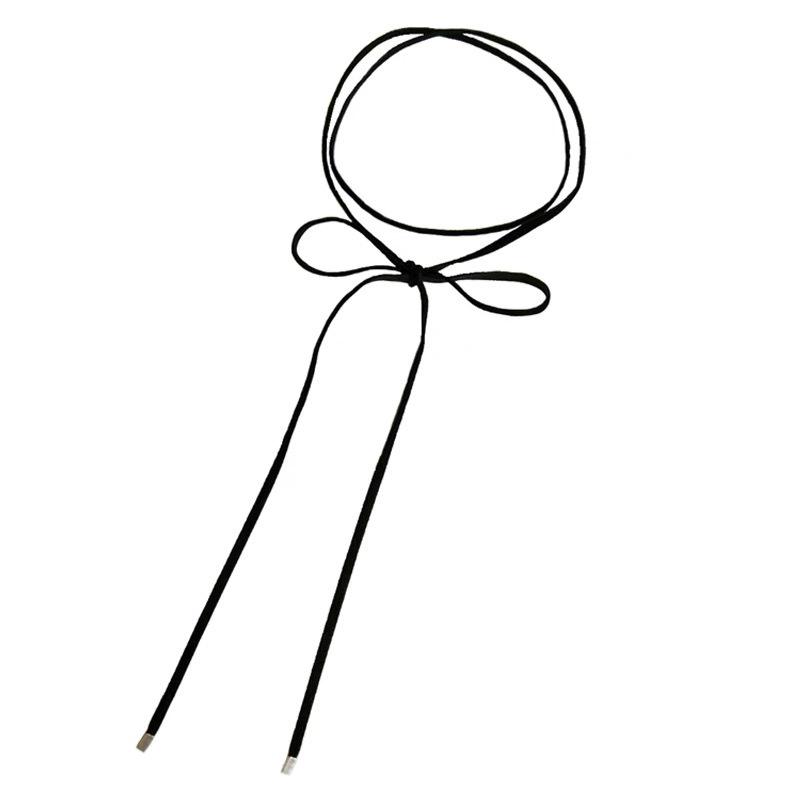 European & American Sexy Black Velvet Lace Bow Choker Necklace