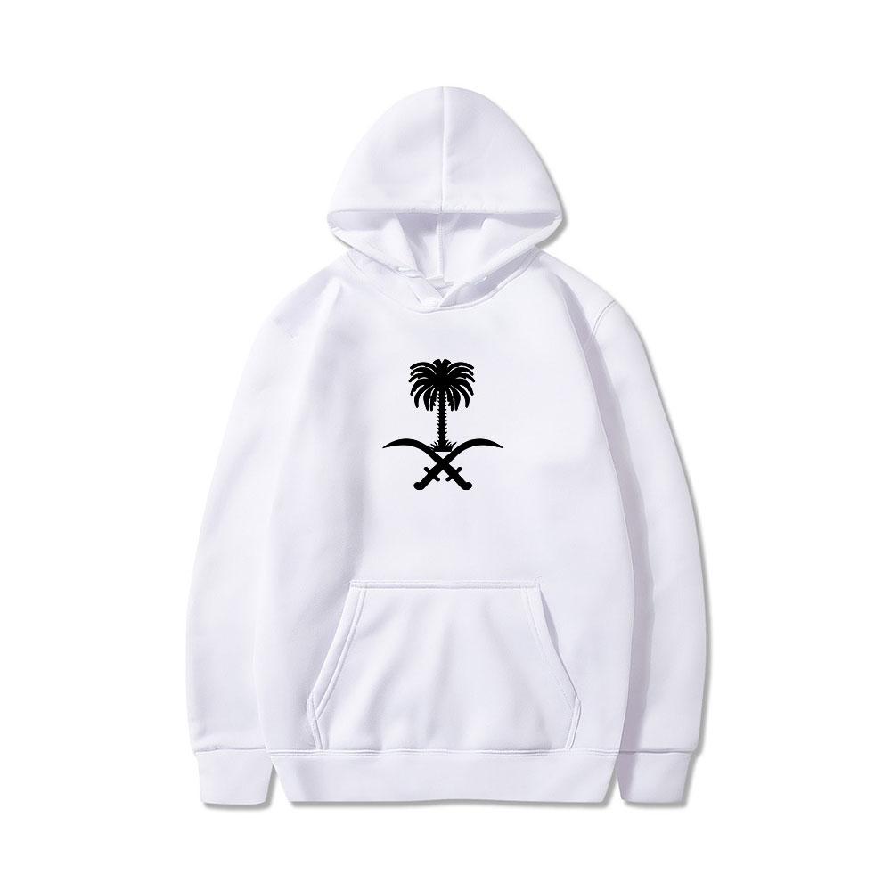 Vogue Hoodies Emblem Of Saudi Arabia Country Flag Warm Winter Pullover Hoodie Men Women Unisex Style Sweatshirt