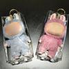 1Pc Transparent Mystery Box Keychain Wallet Organizer Box Labubu Dolls Storage Pouch Keychain Bag Storage Pouch