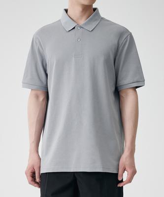 [Cooltandard] Pique Polo Shirt [Light Grey]