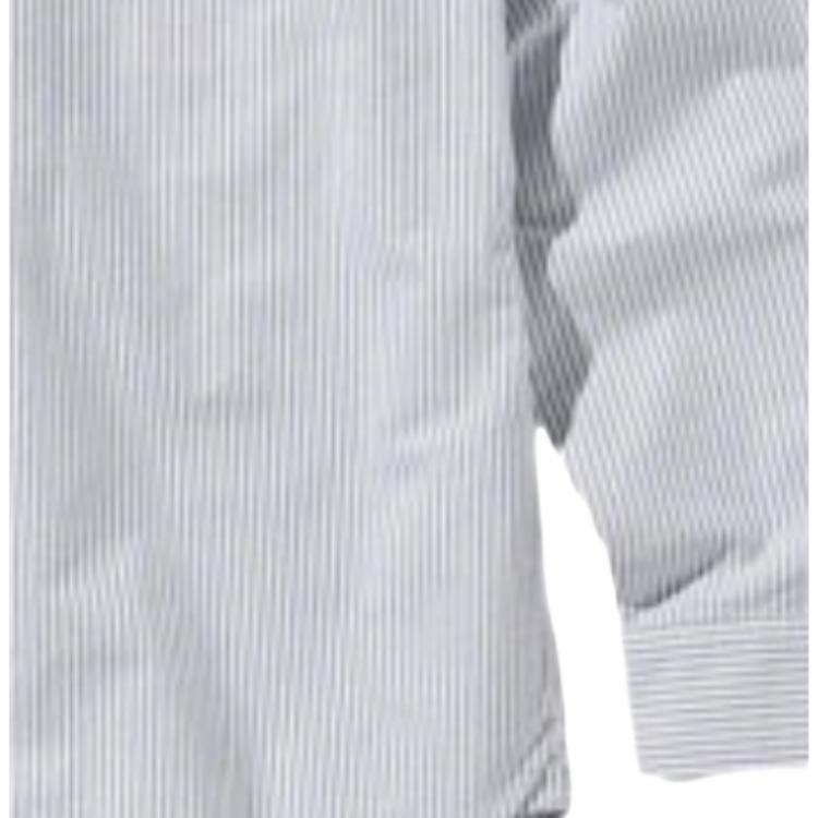 UNIQLO Striped Single-Breasted Long Sleeve Shirt Men shirts Gray 467442--07