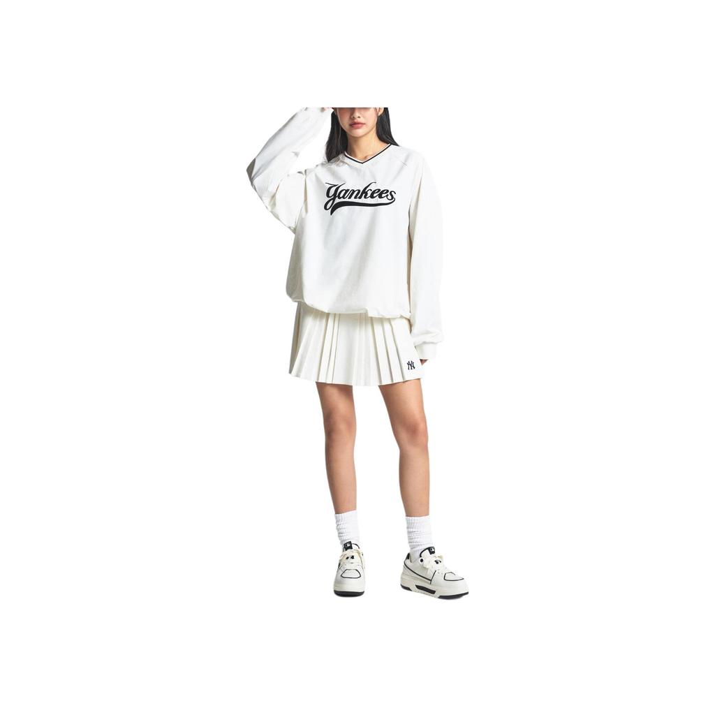 New MLB New York Yankees T Shirt Unisex Cream 3AMTV0544-50CRS