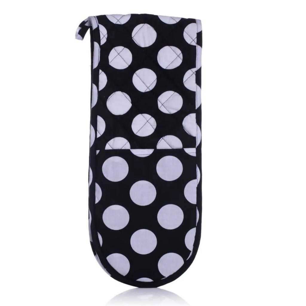 Cotton Siamese Anti-scalding Gloves Microwave Oven Thickened Bake Mat Holding Thermal Glove Headed Double Siamese Pot Insul