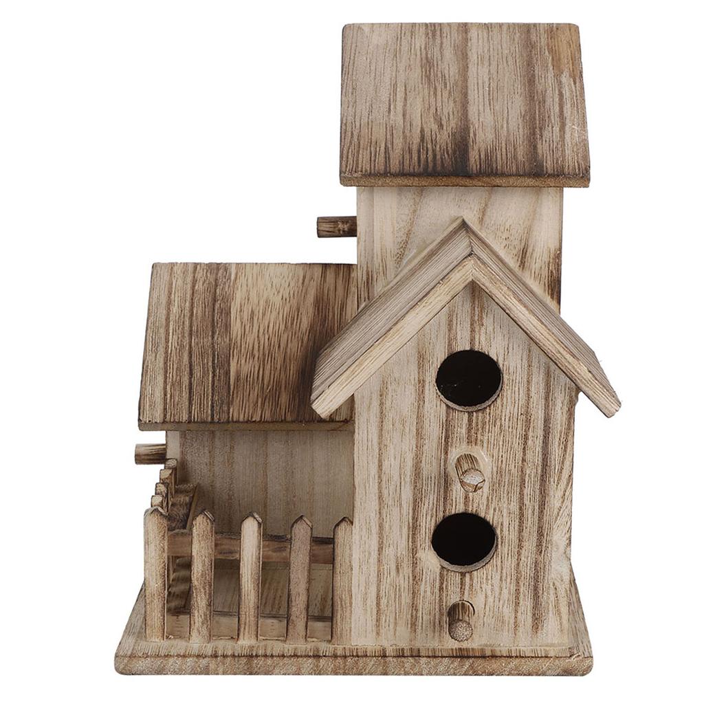 Wooden Birdhouse Small Outdoor Garden Bird Nesting Box Bird House Pet Supplies Decoration