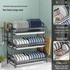 Multi-functional Kitchen Storage and Draining Rack for Bowls, Plates, Utensils, and Chopsticks