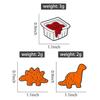 Cute Nugget Dinosaur Enamel Pins Custom Dinosaur Cookies Brooches Lapel Badges Clothes Animal Jewelry Gift for Kids Friends