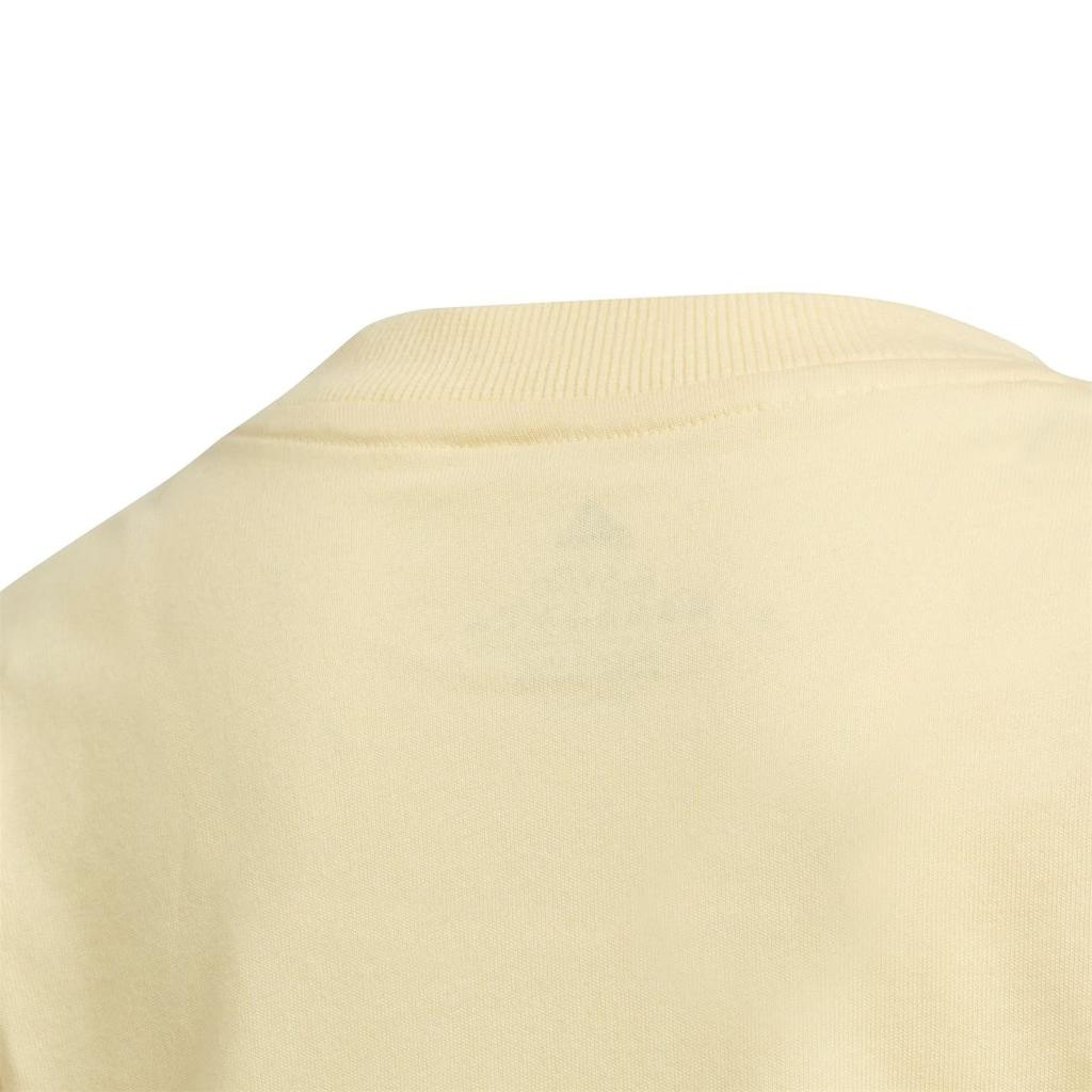 Adidas Essentials Short Sleeve DJ080 Almost 110 Kids' 3-Stripes T-Shirt Yellow/White (HN8884)