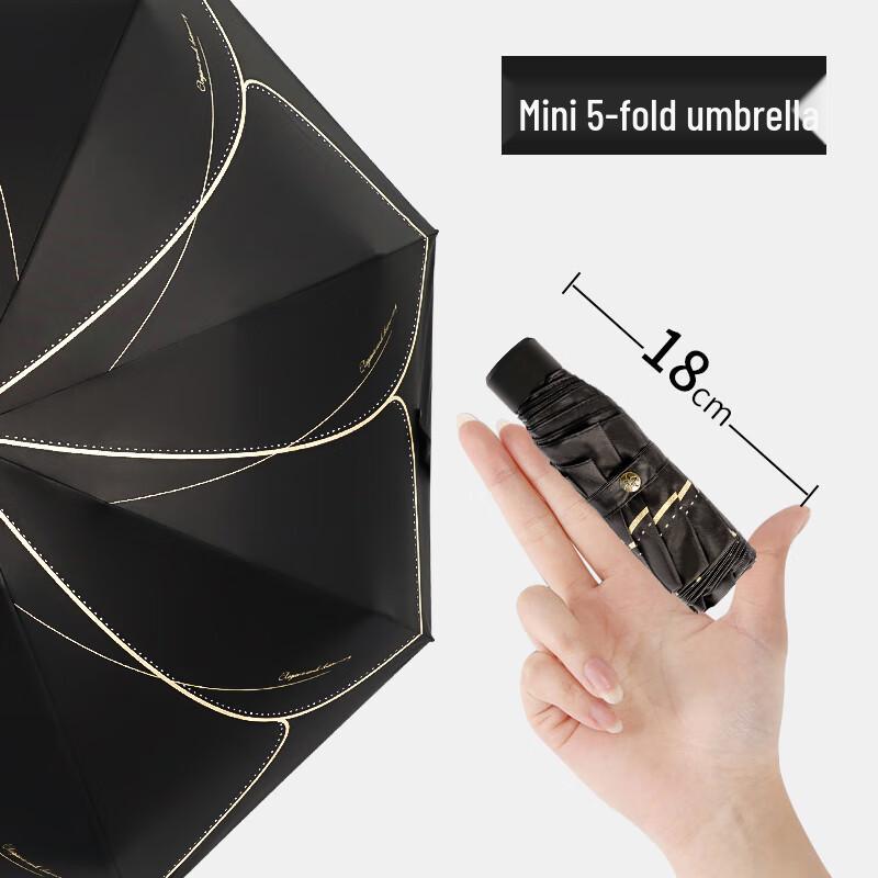 Hongye D5435-H01 Five-fold Travel Umbrella