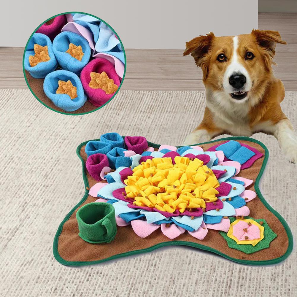 

Pet Snuffle Feeding Mat Foraging Nose Training Pad Reduces Boredom & Anxiety Dog Training Pad for Cats Dogs Portable Travel Use China Mainland
