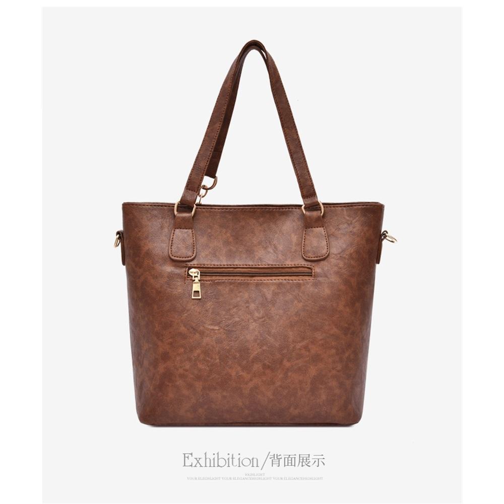 Six-piece handbag set, mother-in-law bag, retro simple shoulder crossbody bag