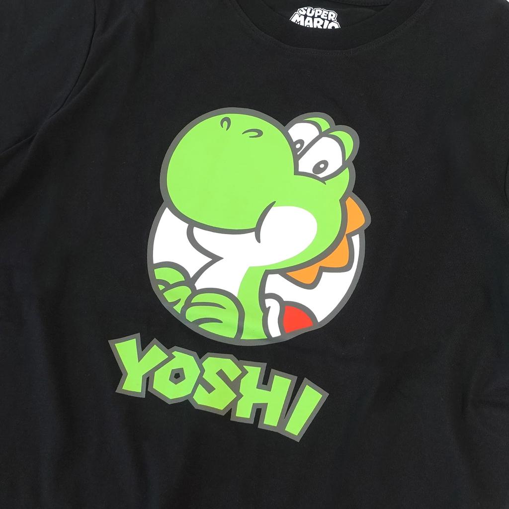 Super Yoshi character goods [Fineplus] T-shirt, short-sleeved, Mario, print, merchandise,