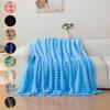 1pc flannel blanket - soft, comfortable, warm nap blanket, Christmas exquisite gift blanket, available in multiple colors