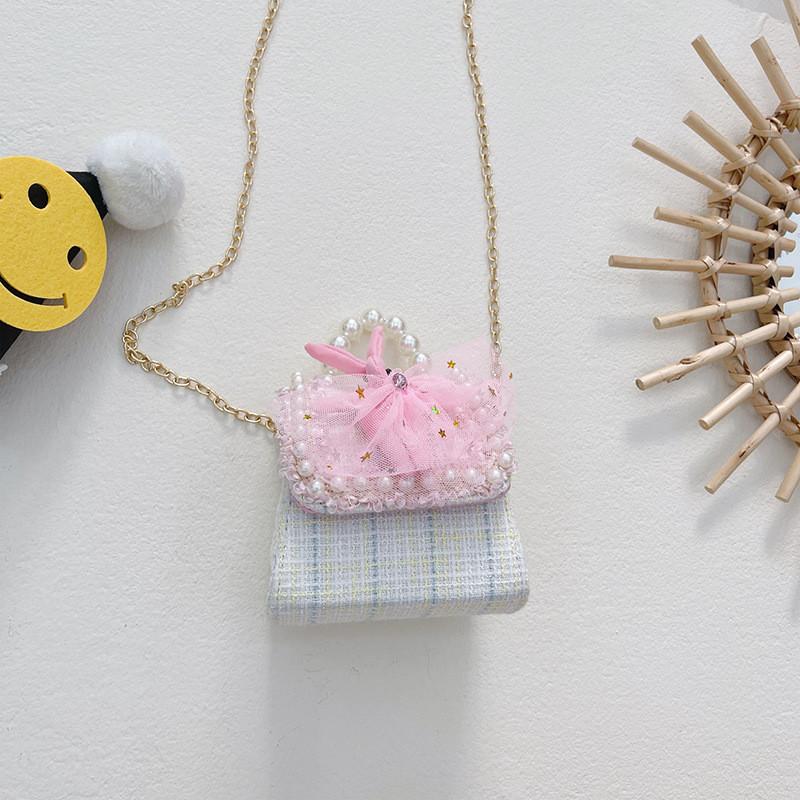 Fashionable Mini Girls Crossbody Handbag With Breathable Design And Chain Strap In Various Colors Bunny White