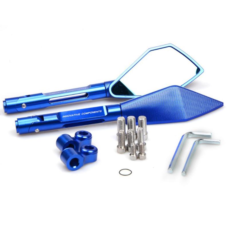 

Универсальные зеркала заднего вида для мотоциклов из алюминиевого сплава с ЧПУ синий