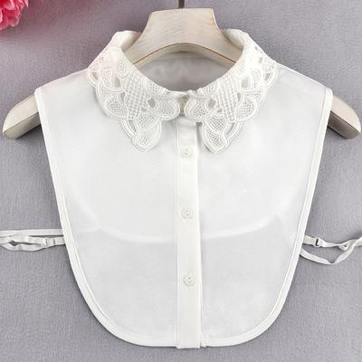 Japanese Embroidery Fake Collar Women'S Shirt Chiffon Fake Shirt Collar Fashion Hollow Women'S Clothing Fake Collar Decorative Collar Accessories