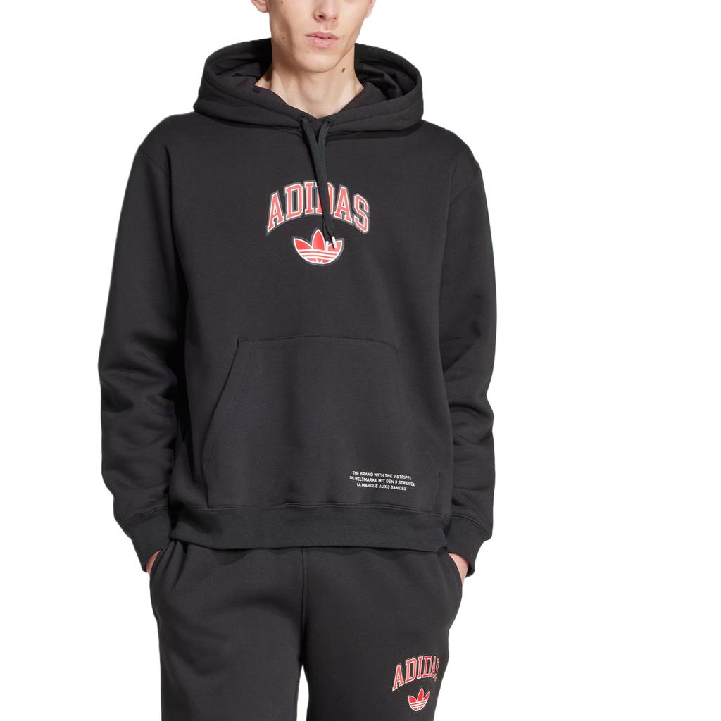 Adidas Originals Ext Q12 Varsity Hooded Long Sleeve Pullover Sweatshirt Men Sweatshirt JP1013