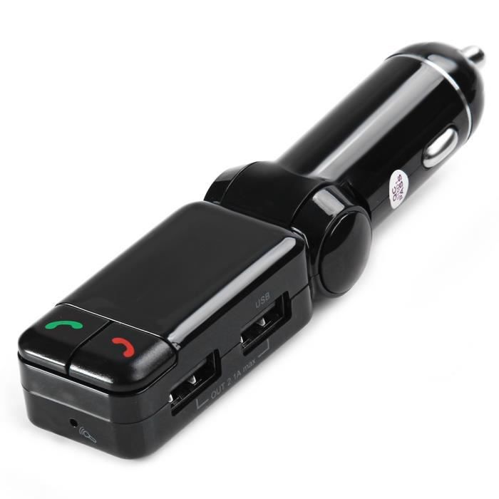 Sans fil Bluetooth V2.0 kit voiture stéréo transmetteur FM MP3 lecteur de disque USB