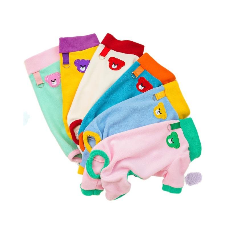 Four-legged Clothes for Pets and Cats, Autumn and Winter Outerwear for Dogs, and Can Be Used To Lead Cats