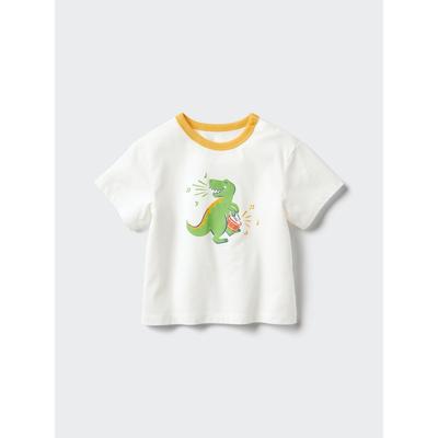 Uniqlo Ιαπωνικό Βαμβακερό T-shirt με Στρογγυλή Λαιμόκοψη Air Rhythm