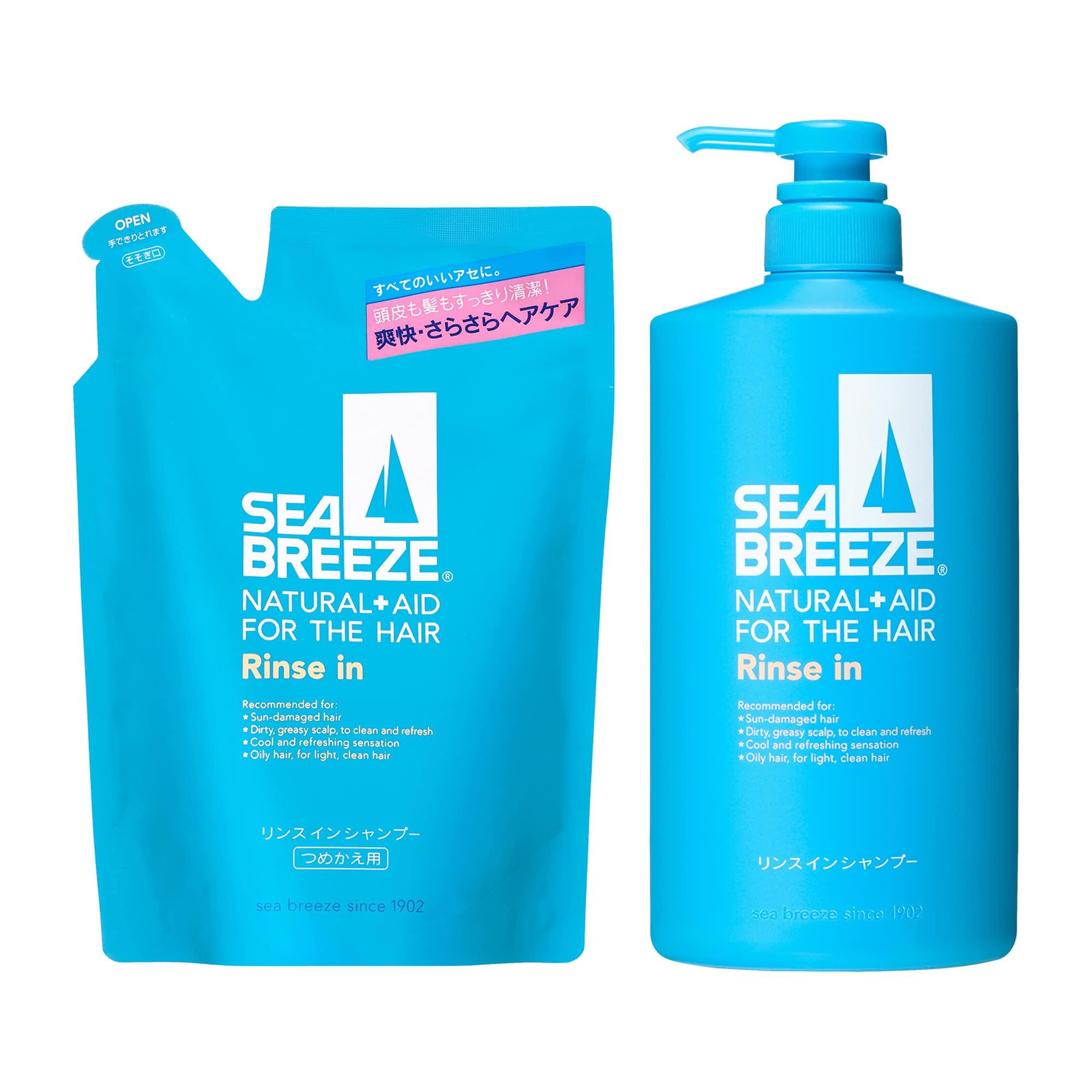 

SEABREEZE rinse-in-shampoo 600mL + refill 400mL