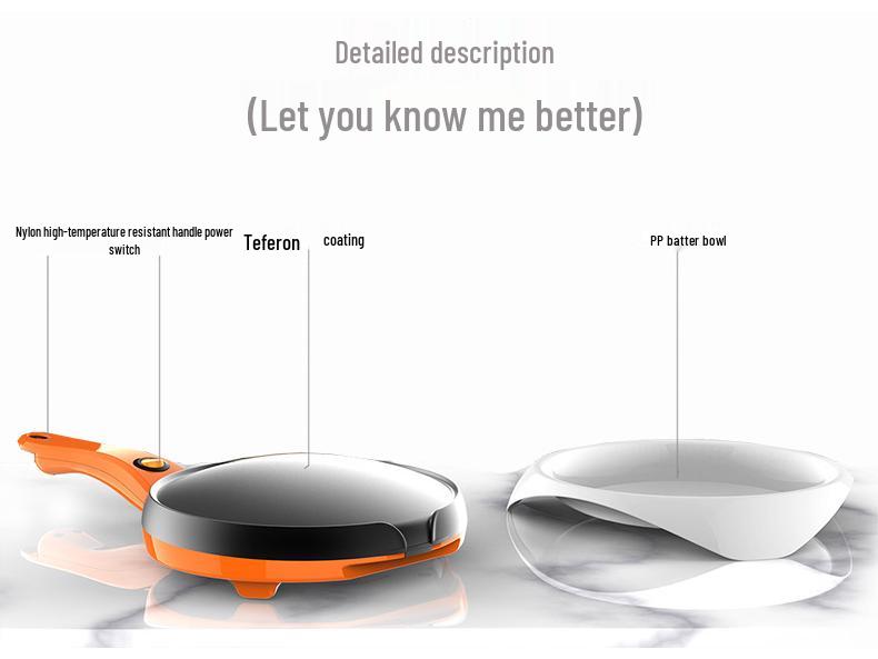 European Standard Crepe & Pancake Maker – Automatic Mini Machine
