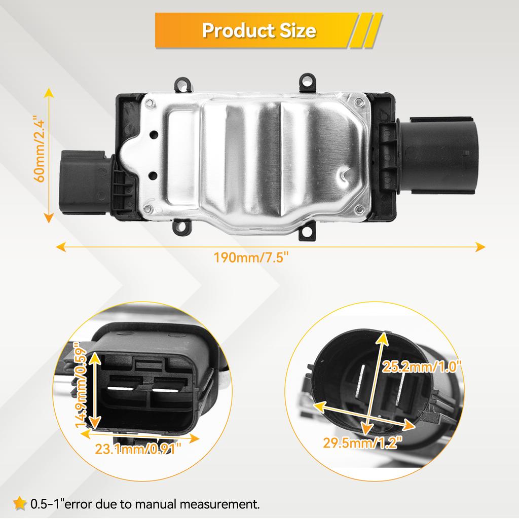 1137328464 Engine Cooling Fan Control Module Relay Resistance Radiator For Ford Focus Kuga C-Max Volvo V40 Mazda 3 5 1137328567