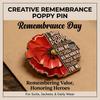 Red Friday Enamel Lapel Pin for Men and Women Durable Gift for Veterans