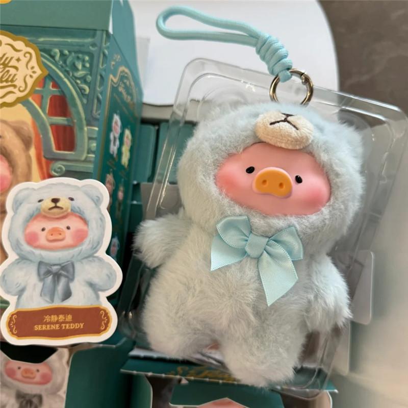 Toyzero Teddy Lulu Pig Blind Box Plush Vinyl Doll Anime Figure Pig Cosplay Fluffy Bag Pendant Key Decor Collectible Art Toy Gift