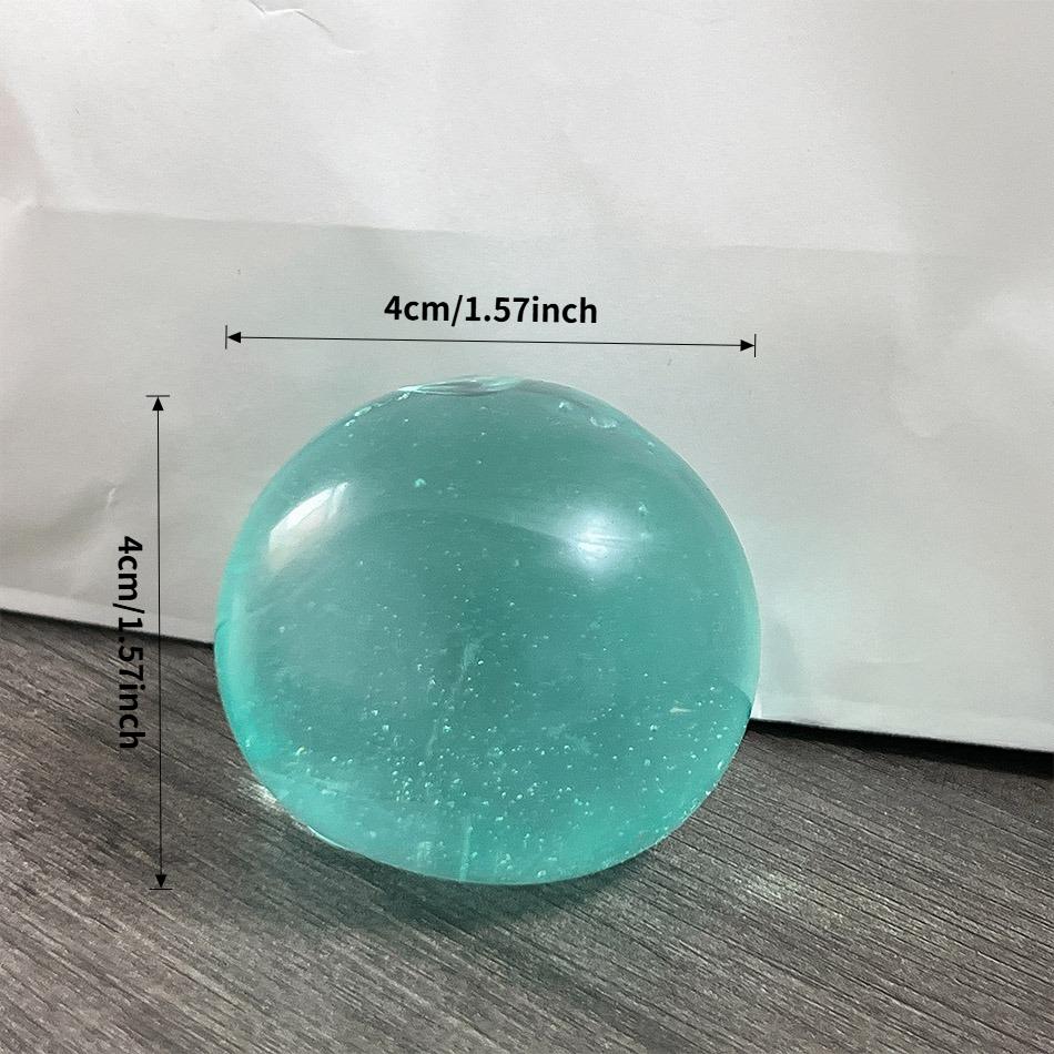 4Cm/1.57In Multi-Color Maltose Squishy Toy Cute Mochi Stress Relief Fidget Toy Soft Simulation Transparent Ball Fast Rebound