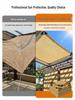 Beige Thickened Privacy Sunshade Net for Balcony and Courtyard