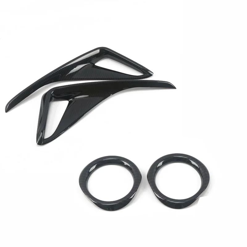 For Toyota CHR C-HR 2016 2017 2018 19 20   ABS red  front Rear Fog Light Foglight Lamp Cover Trim Foglamp Reflector sticker