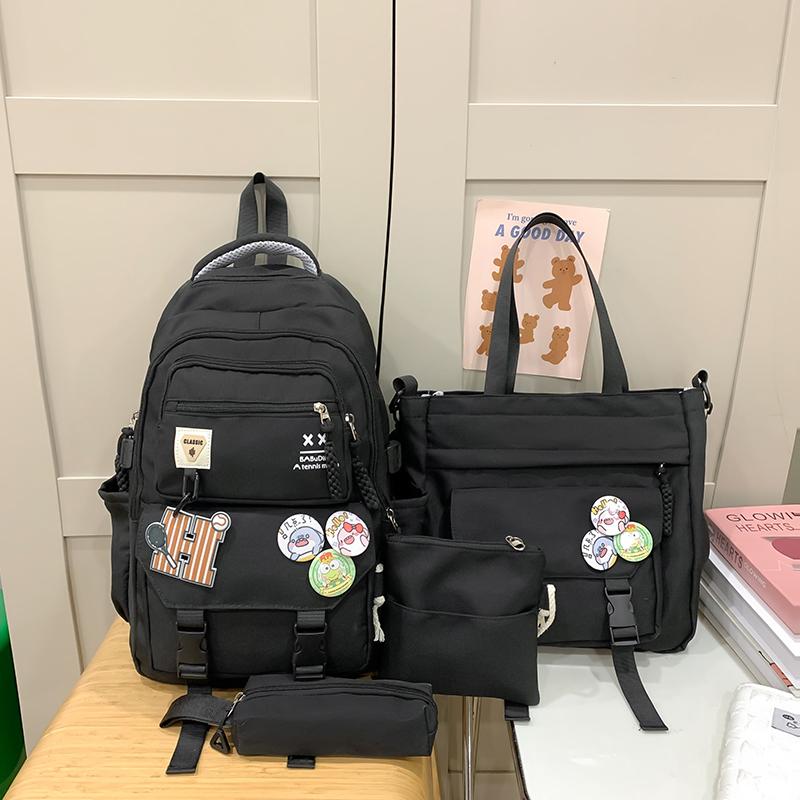 Set de rucsac din patru piese ghiozdan pentru elevi Rucsac de mare capacitate pentru femei