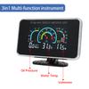 3 IN 1 Universal Car 12V/24V LCD Digital Truck Car Oil Pressure Voltage Water Temperature Combination Table With 1/8 NPT Sensors