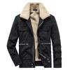 Autumn and Winter Men's Multi-pocket Men's Jacket Men's Suede Workwear Stretch Plus Fleece Cotton Coat