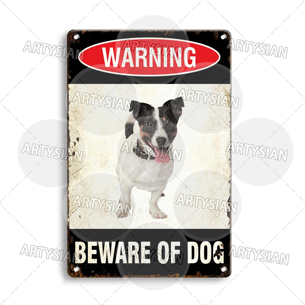 Beware Of Dogs Metal Sign Bichon Bulldog Schnauzer Pit Bull Shar Pei Chihuahua Maltese Greyhound Cairn Staffordshire Great Dane