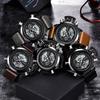 New Men's Multifunctional Dual Display Sport Watch with Stainless Steel Strap
