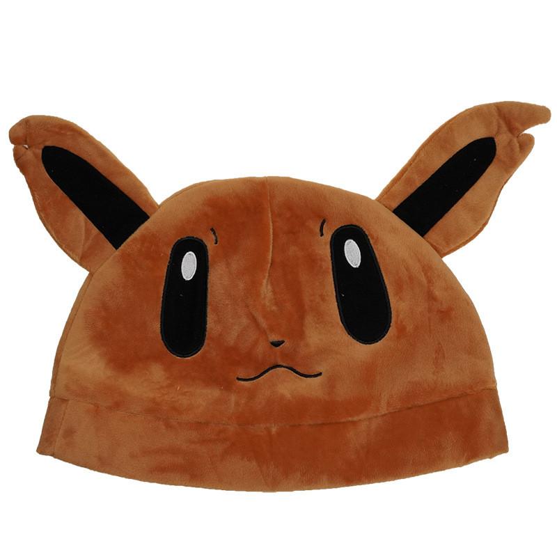 

Pokemon Eevee Plush Hat With Warm Knitted Design For Cosplay And Winter Wear коричневый