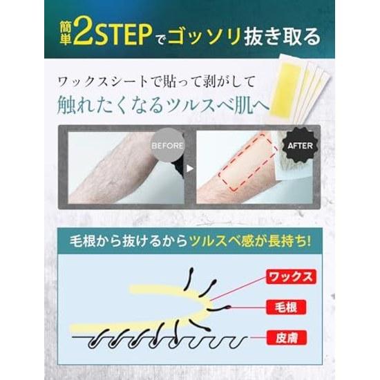 Mens Gorilla Wax Hair Removal Sheets Large Capacity Mega Pack 20 Sets 40 Tape Brazilian Face Eyebrow Depilation