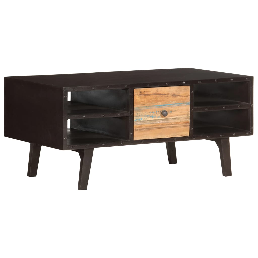 Coffee Table 100 X 50 X 45 Cm Solid Reclaimed Wood