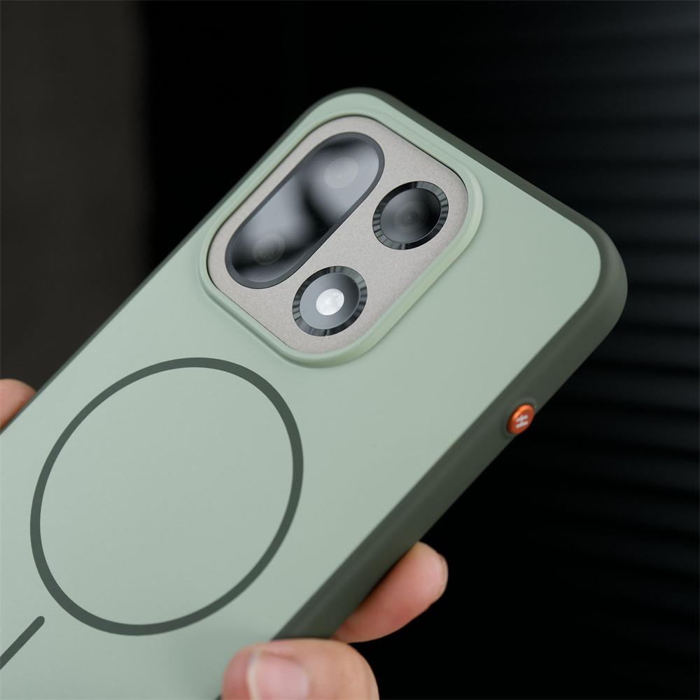 Luxury Matte Simple Magnetic Slim Silicone Soft Edge Case For OnePlus 15 1+15 Anti-fingerprint Wireless Charge Shockproof Cover