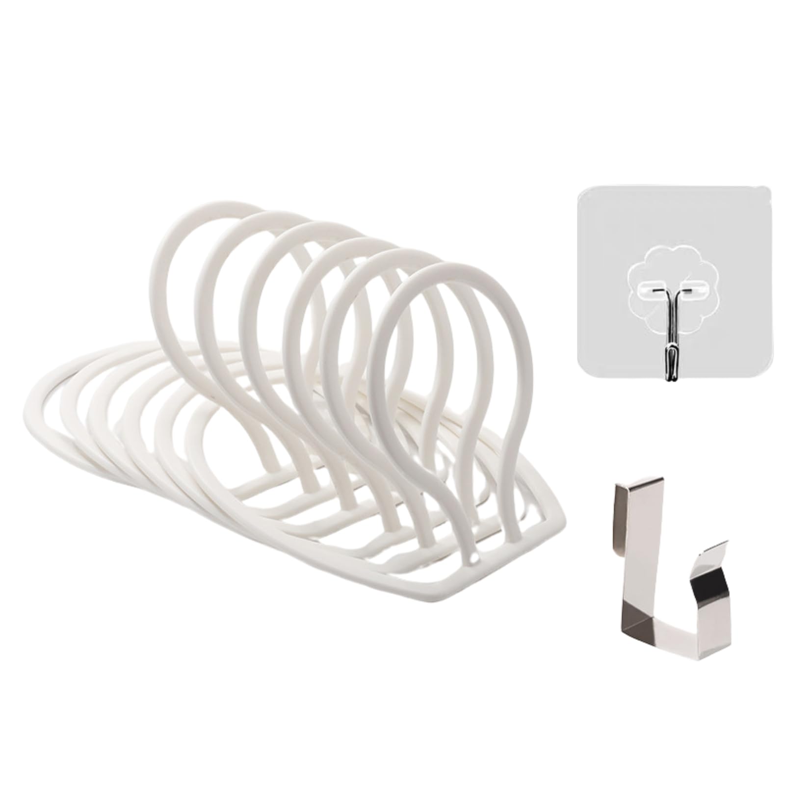 

Hat Storage Hanger Joint Cap Rack Hat Rack Small Item Hanging Wall Mount Space Saving [S.T.S.G] (White) белый