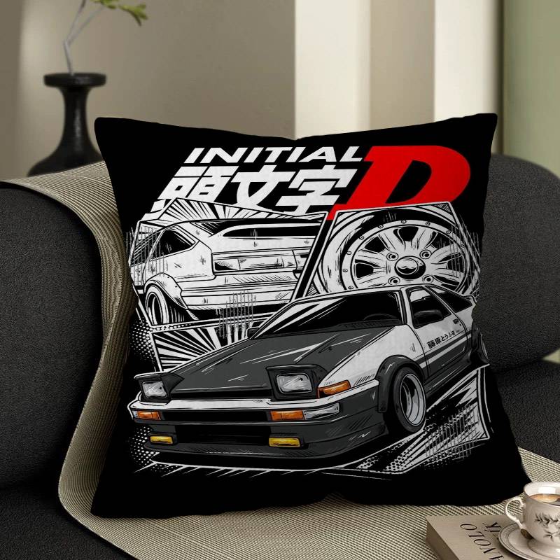 IInitial D AE JDM CAR Personalized Pillow Cover Kids Bedroom Wild Party Decor Pillowcase Kid Birthday Shower Gift