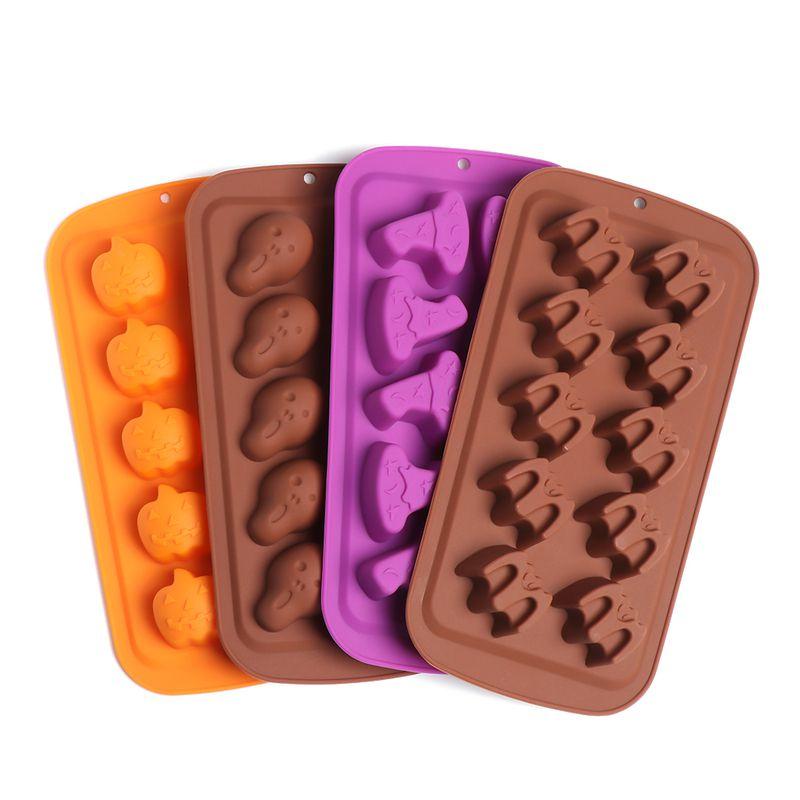 Halloween Pumpkin Silicone Chocolate Mould Candy Cookie Ice Cube Tray Mold Jelly