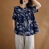 Large Size Loose Summer Women's Shirt T-shirt Literary and Fashionable Doll Shirt Top Fashion