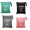 Waterproof Travel Clothing Storage Bag Large Capacity Portable Handheld Wash Bag Zipper Oxford Cloth Laundry Bag Exercise